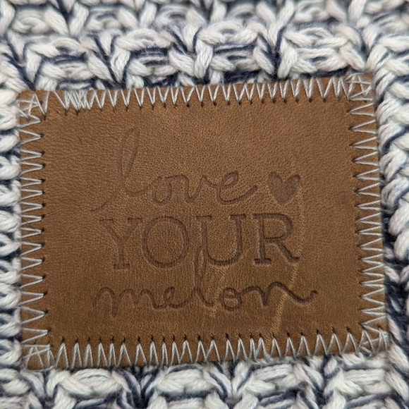 Love Your Melon Beanie Hat Cuffed Cotton Knit Logo Patch Unisex - Picture 4 of 5